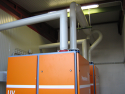 Vacuum system for pasta production